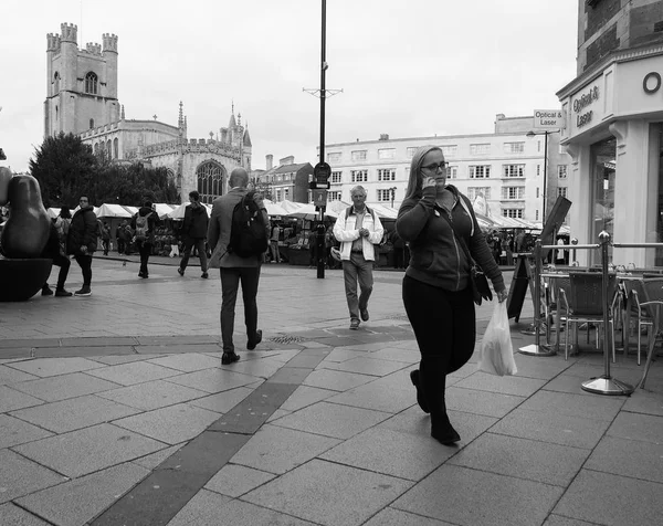 Cambridge Royaume Uni Circa Octobre 2018 Les Habitants Centre Ville — Photo