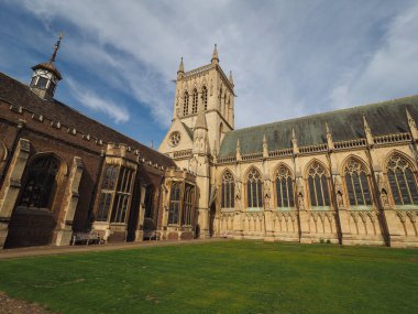 Cambridge, İngiltere - yaklaşık Ekim 2018: St John's College Chapel