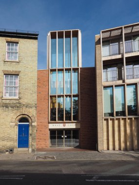 Cambridge, İngiltere - Ekim 2018 yaklaşık: Batı mahkeme konaklama