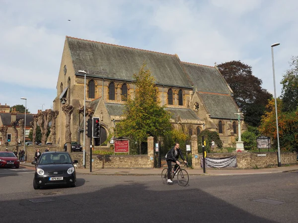 Cambridge Wielka Brytania Około Października 2018 Giles Kościoła Świętego Piotra — Zdjęcie stockowe