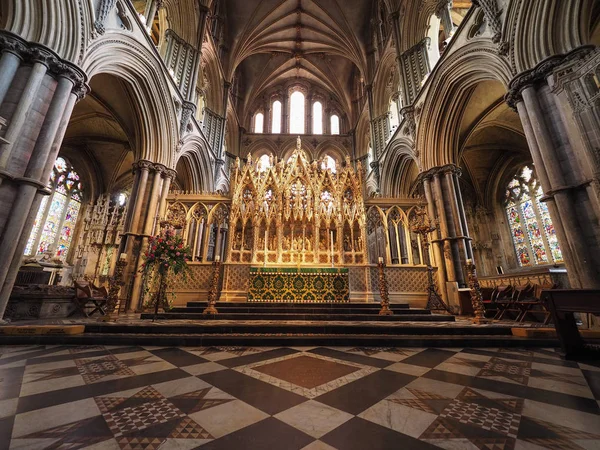 Ely Reino Unido Circa Outubro 2018 Catedral Ely Antiga Igreja — Fotografia de Stock