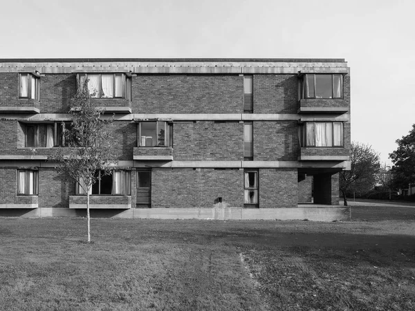 Cambridge Velká Británie Cca Října 2018 Churchill College Černé Bílé — Stock fotografie