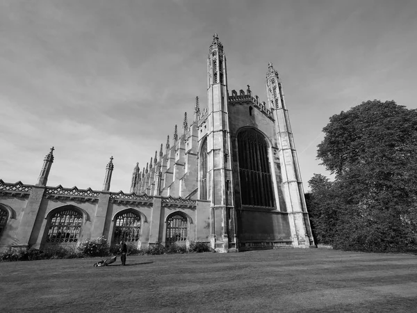 Cambridge Circa Οκτωβρίου 2018 King College Του Μαύρο Και Άσπρο — Φωτογραφία Αρχείου