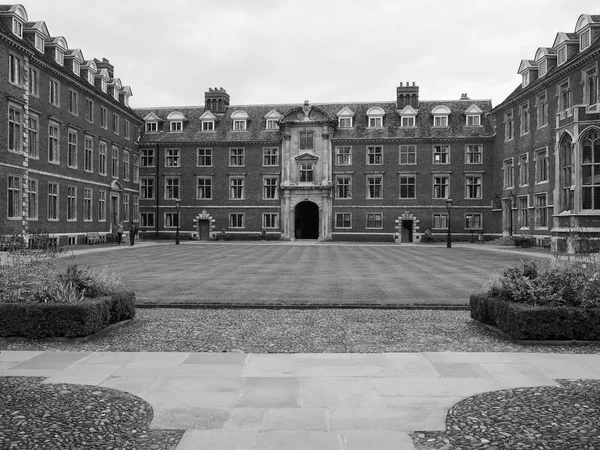 Cambridge Circa October 2018 Catharine College Black White — Stock Photo, Image