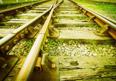 Demiryolu demiryolu parça için toplu taşıma retro vintage Tren