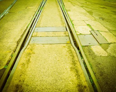 Demiryolu demiryolu parça için toplu taşıma retro vintage Tren