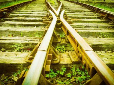 Demiryolu demiryolu parça için toplu taşıma retro vintage Tren