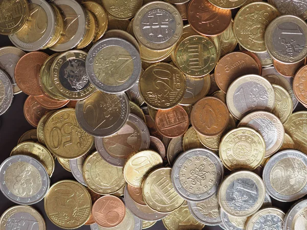 Pieniądze Monet Euro Eur Waluta Unii Europejskiej Użyteczna Jako Tło — Zdjęcie stockowe