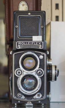 Cambridge, İngiltere - Ekim 2018 yaklaşık: vintage Alman rolleiflex film kamera