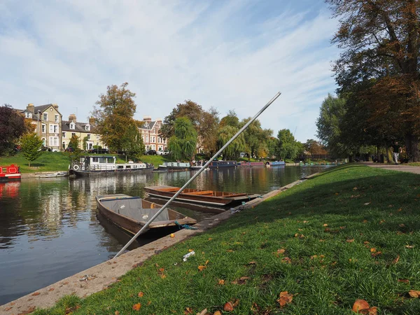 Cambridge Circa October 2018 Punting River Cam — Stock Photo, Image