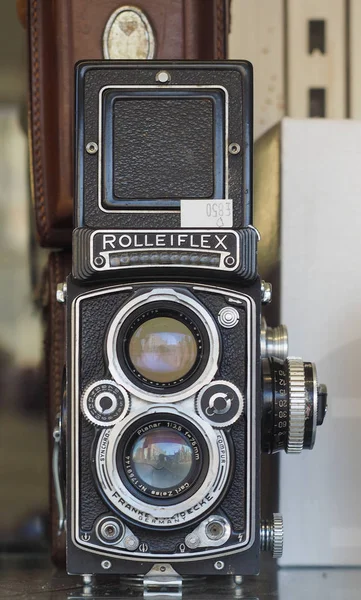 Cambridge Storbritannien Circa Oktober 2018 Vintage Tyska Rolleiflex Filmkamera — Stockfoto