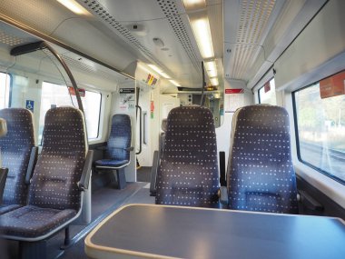 Cambridge, İngiltere - Ekim 2018 yaklaşık: Tren iç