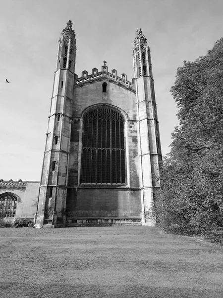 Cambridge Circa October 2018 King College Black White — Stock Photo, Image