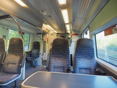 Cambridge, İngiltere - Ekim 2018 yaklaşık: Tren iç