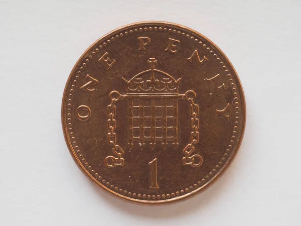 Londres Reino Unido Circa Octubre 2018 Moneda Penique Gbp Moneda — Foto de Stock