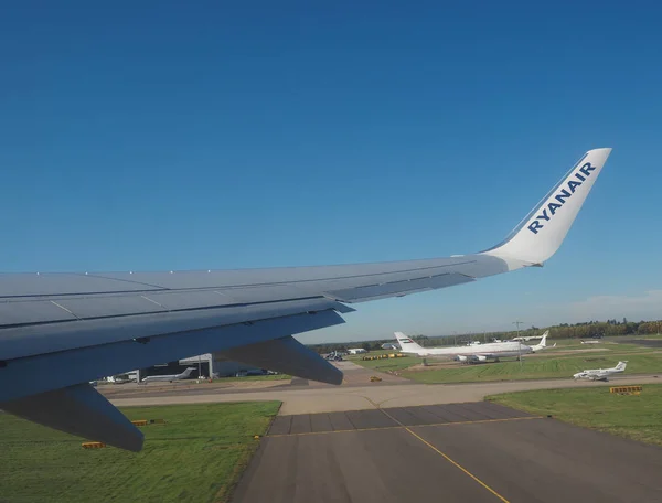 Stansted Około Października 2018 Ryanair Boeing 737 800 Startu Lotniska — Zdjęcie stockowe