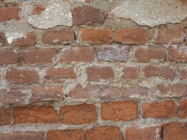 arka plan olarak kullanışlı eski kırmızı tuğla duvar