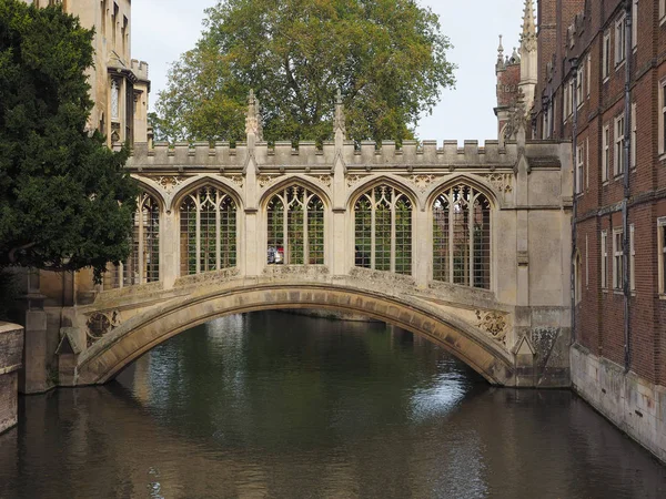 Cambridge Verenigd Koninkrijk Circa Oktober 2018 Brug Der Zuchten Rivier — Stockfoto