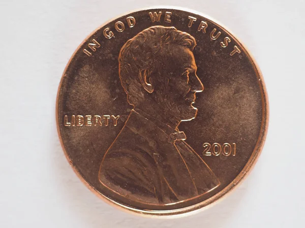 Κέρματα Σεντ Usd Νόμισμα Των Ηνωμένων Πολιτειών — Φωτογραφία Αρχείου