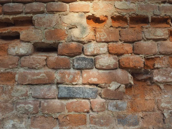 Alte Rote Backsteinmauer Als Hintergrund Nützlich — Stockfoto