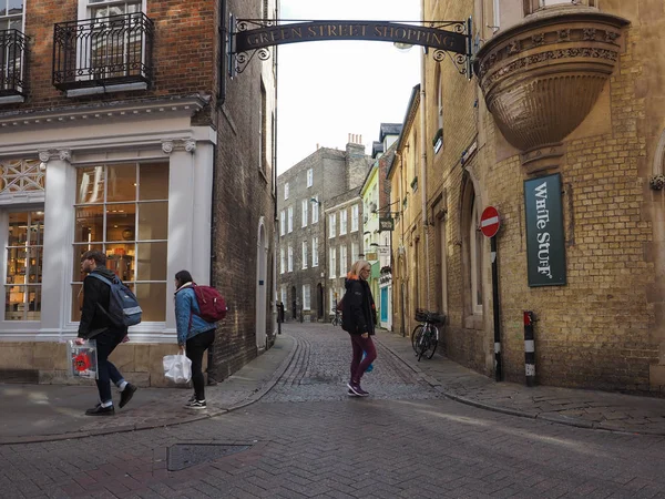 Cambridge Circa October 2018 Green Street — Stock Photo, Image
