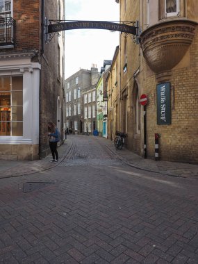 Cambridge, İngiltere - Ekim 2018 yaklaşık: Green Street
