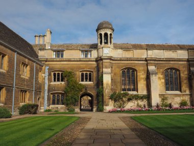 Cambridge, İngiltere - Ekim 2018 yaklaşık: Gonville ve Caius College