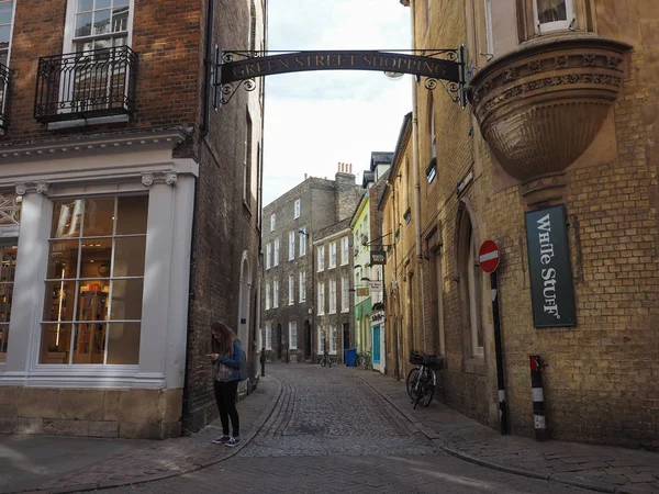 Cambridge Circa October 2018 Green Street — Stock Photo, Image