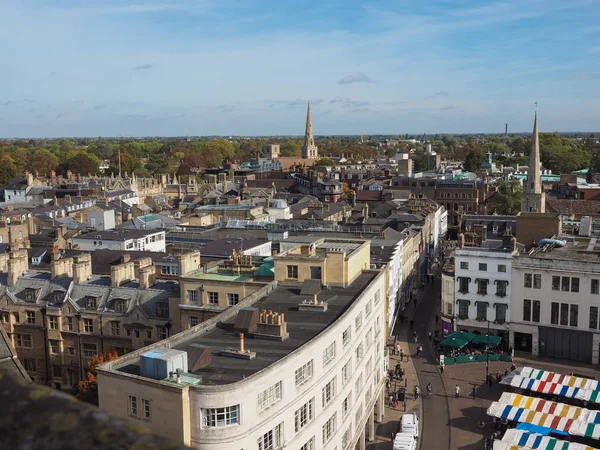 Cambridge Egyesült Királyság Október 2018 Légifelvételek Város — Stock Fotó