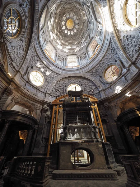 Turyn Włochy Około Października 2018 Cappella Della Sindone Czyli Kaplica — Zdjęcie stockowe