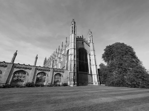 Cambridge Storbritannien Circa Oktober 2018 King College Svart Och Vitt — Stockfoto