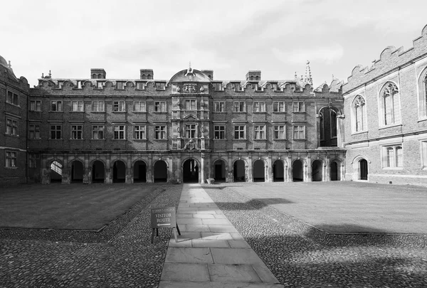 Cambridge Circa October 2018 Third Court John College Black White — Stock Photo, Image