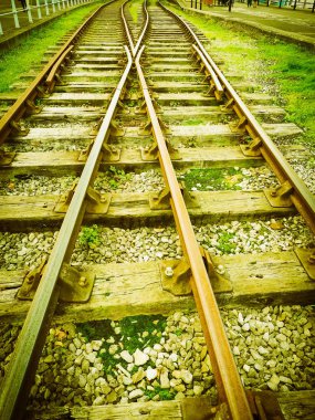 Demiryolu demiryolu parça için toplu taşıma retro vintage Tren