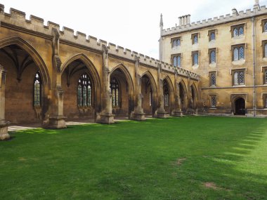 Cambridge, İngiltere - Ekim 2018 yaklaşık: Sighs köprü nehir St John's College Cam üzerinde