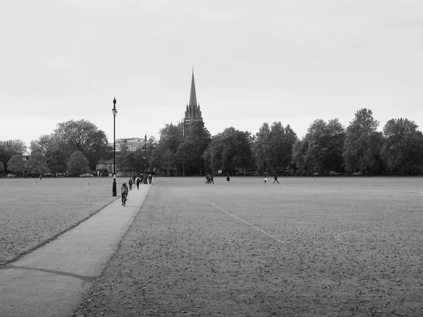 Cambridge Egyesült Királyság Október 2018 Parker Darab Közpark Fekete Fehér — Stock Fotó