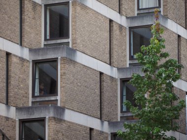 Cambridge, İngiltere - Ekim 2018 yaklaşık: Trinity College, Wolfson bina