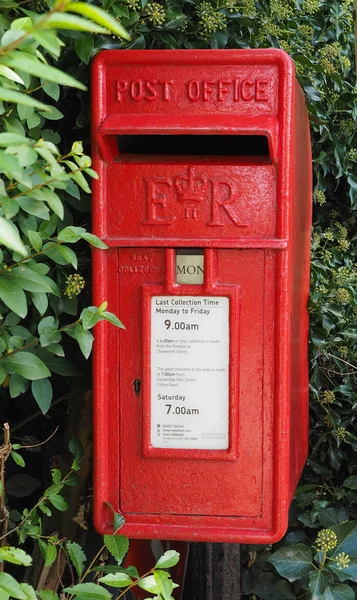 Cambridge Ngiltere Ekim 2018 Yaklaşık Royal Mail Posta Kutusu Aka — Stok fotoğraf