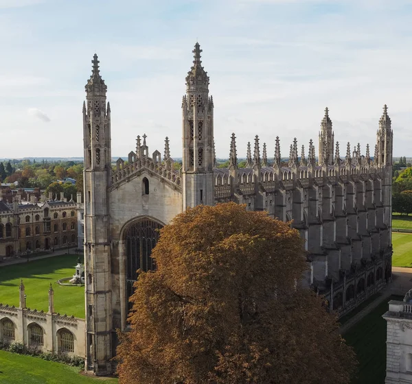 Vista Aérea Cidade Cambridge Reino Unido — Fotografia de Stock