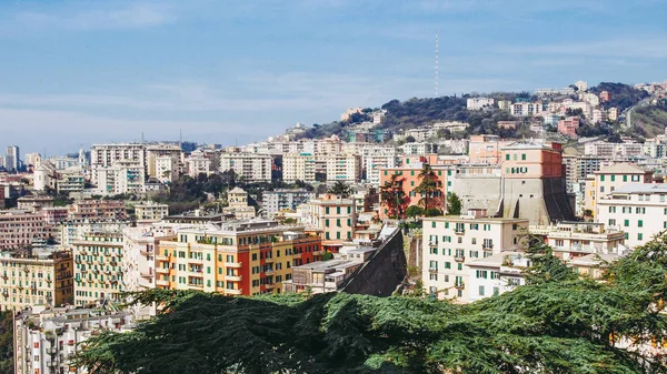 Uitzicht Stad Genoa Italië — Stockfoto