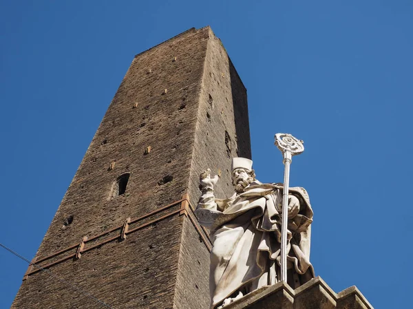 Estátua San Petronio Esculpida Por Gabriele Brunelli 1683 Bolonha Itália — Fotografia de Stock