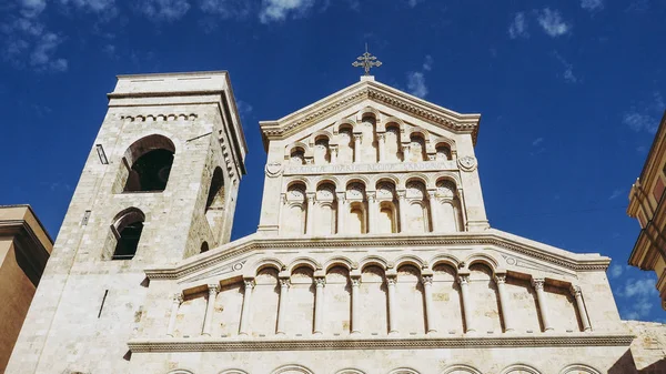 Santa Maria Meaning Saint Mary Cathedral Church Castello Quarter Cagliari — Stock Photo, Image