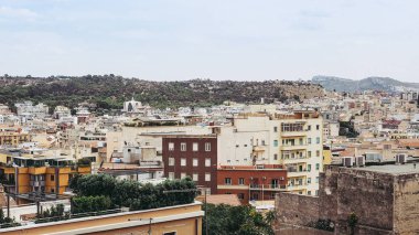 Cagliari, İtalya'nın şehrin havadan görünümü