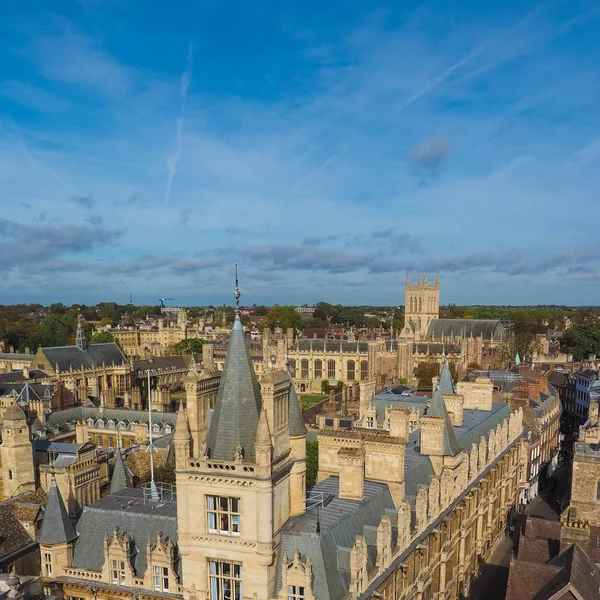Vista Aérea Cidade Cambridge Reino Unido — Fotografia de Stock
