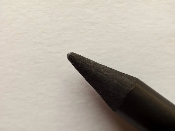 Tip Black Pencil Brown Paper Copy Space — Stock Photo, Image