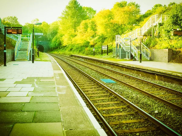 Son Tren Istasyonunda Stratford Avon Tanworth Birmingham Rotasında Arden Ngiltere — Stok fotoğraf