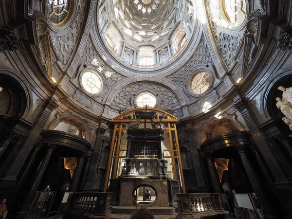 Turin Italie Circa Octobre 2018 Cappella Della Sindone Signifie Chapelle — Photo