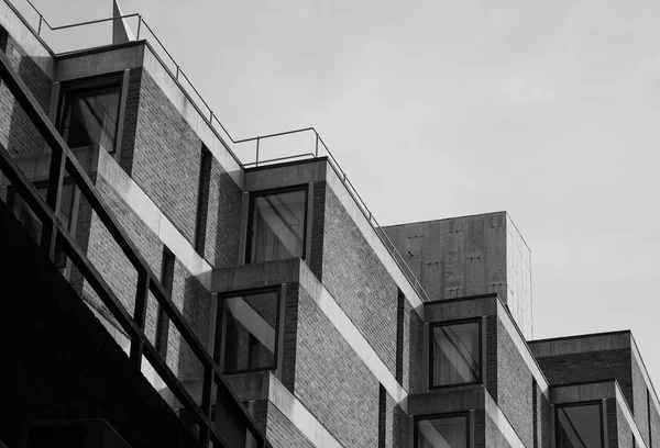 Cambridge Oktober 2018 Wolfson Building Trinity College Schwarz Weiß — Stockfoto