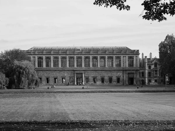 Cambridge Circa Ottobre 2018 Biblioteca Wren Trinity College Bianco Nero — Foto Stock