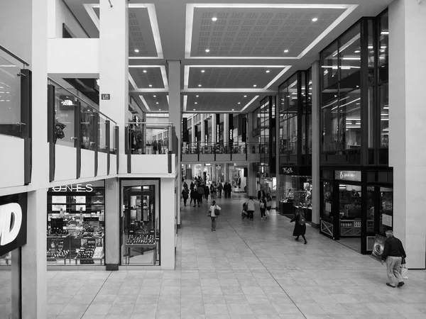 Cambridge Circa October 2018 Grand Arcade Shopping Centre Black White — Stock Photo, Image