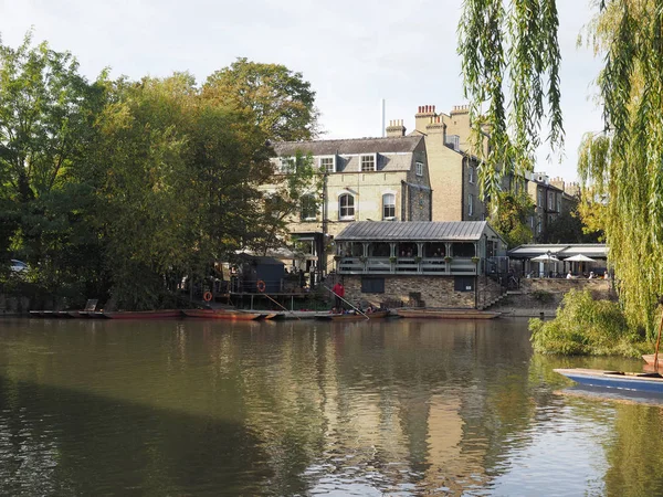 Cambridge Reino Unido Circa Octubre 2018 Punting River Cam —  Fotos de Stock